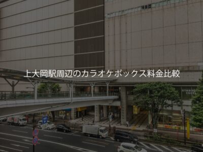 上大岡駅周辺のカラオケボックス料金比較